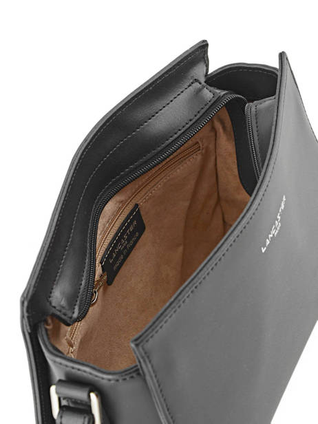 Cross Body Tas Smooth Leder Lancaster Zwart smooth 437-02 ander zicht 3