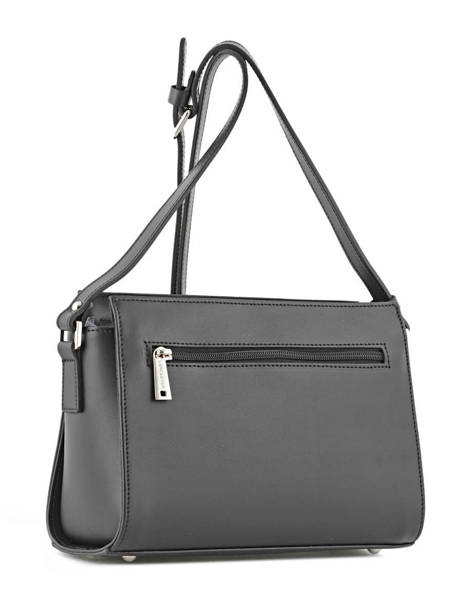 Cross Body Tas Smooth Leder Lancaster Zwart smooth 437-02 ander zicht 4