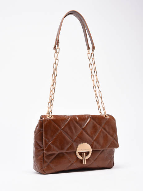 Schoudertas L Moon Leder Vanessa bruno Bruin moon 84V40329 ander zicht 2