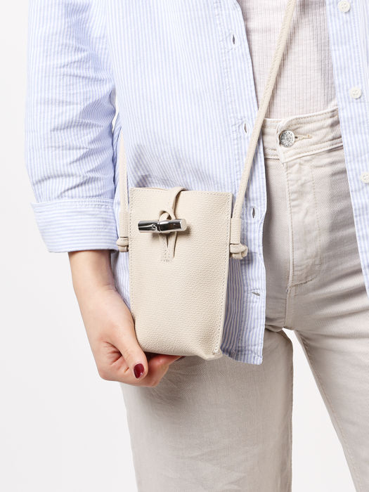 Longchamp Roseau Etui ipod/cd Beige