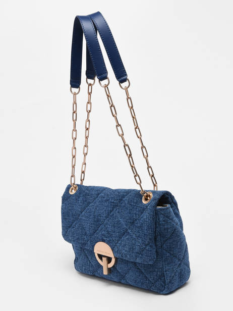 Cross Body Tas Moon Linnen Vanessa bruno Blauw moon 70V40329 ander zicht 3