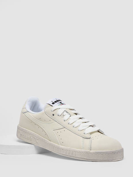 Sneakers Game Low Waxed Uit Leder Diadora Wit unisex 90000060 ander zicht 2