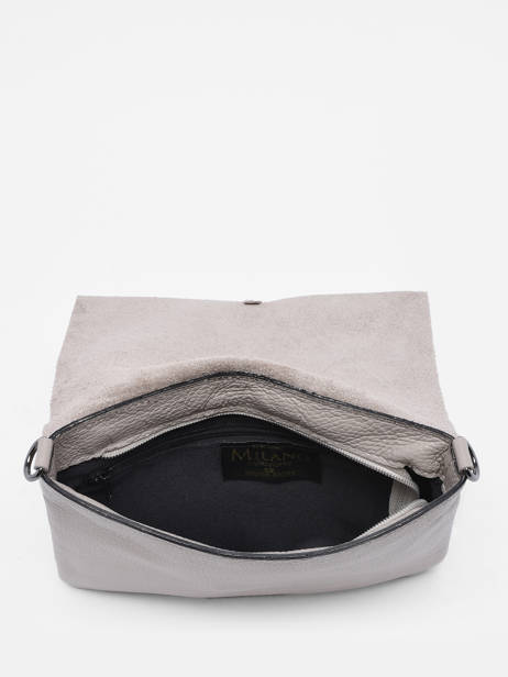 Cross Body Tas Caviar Leder Milano Beige caviar CA21062 ander zicht 3