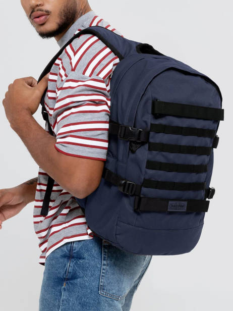 Rugzak Floid Tact 1 Compartiment Eastpak Blauw core series K24F ander zicht 1