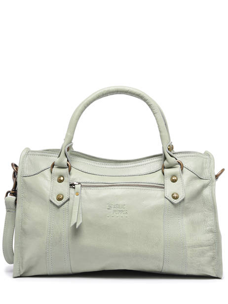 Handtas Cow Leder Basilic pepper Groen cow BCOW22