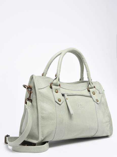 Handtas Cow Leder Basilic pepper Groen cow BCOW22 ander zicht 2