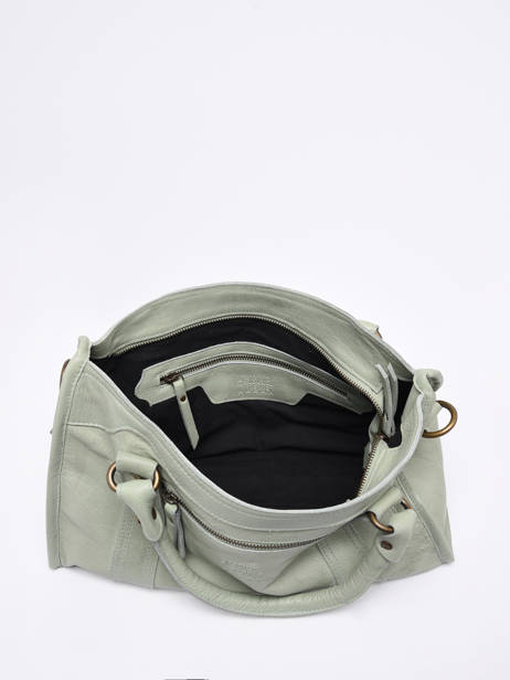 Handtas Cow Leder Basilic pepper Groen cow BCOW22 ander zicht 3