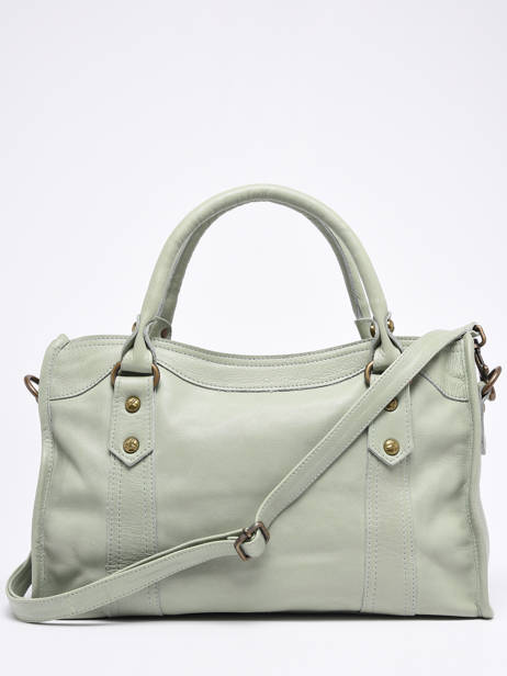 Handtas Cow Leder Basilic pepper Groen cow BCOW22 ander zicht 4