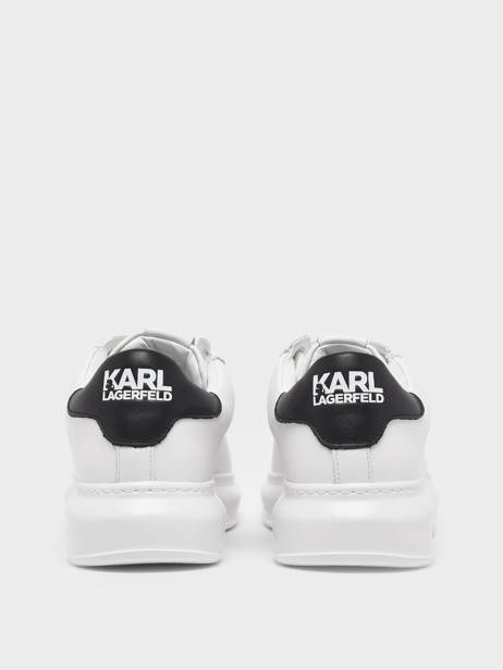 Sneakers Kapri Men Maison Uit Leder Karl lagerfeld Wit men KL52538 ander zicht 3