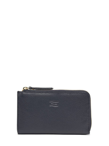 Portefeuille Caviar Leder Crinkles Blauw caviar 14304