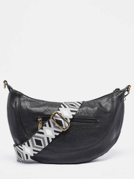 Cross Body Tas Sangle Mandoline Zwart sangle MD041 ander zicht 4