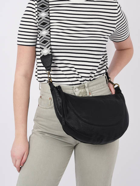 Cross Body Tas Sangle Mandoline Zwart sangle MD041 ander zicht 1