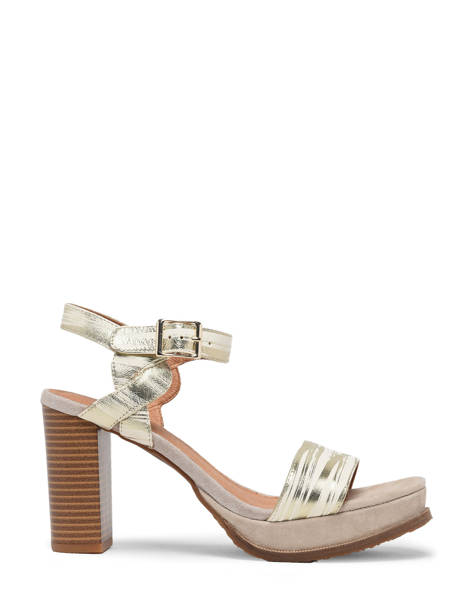 Sandalen Met Hak Jain Uit Leder Mam'zelle Goud women CSG1H03