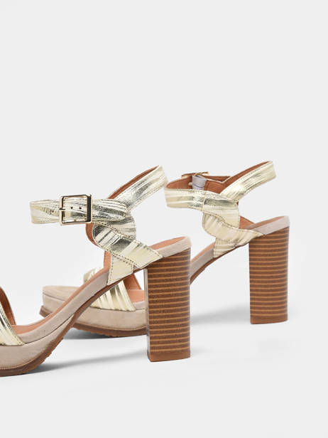 Sandalen Met Hak Jain Uit Leder Mam'zelle Goud women CSG1H03 ander zicht 1