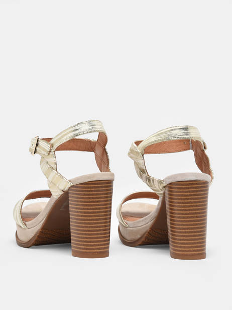 Sandalen Met Hak Jain Uit Leder Mam'zelle Goud women CSG1H03 ander zicht 3