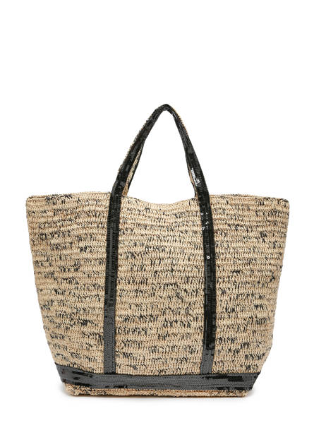 Schoudertas Cabas Raffia Bicolore Vanessa bruno Zwart cabas raphia 24V40411