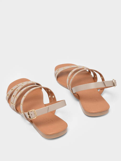 Sandalen Canne Pieces Beige women 17136402 ander zicht 3