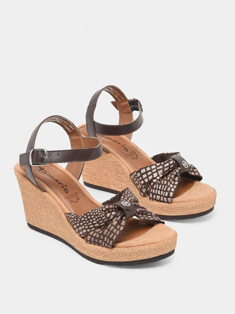 Sandalen Met Sleehak Tamaris Bruin women 76709 ander zicht 2