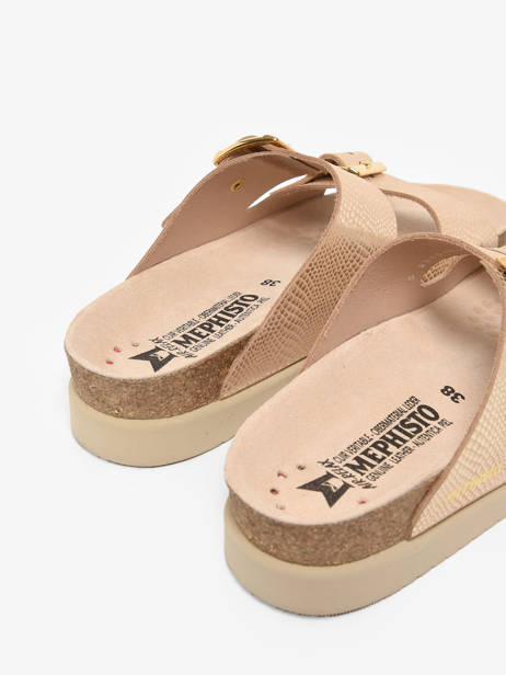 Slippers Hester Havana Uit Leder Mephisto Veelkleurig women BECH13 ander zicht 3