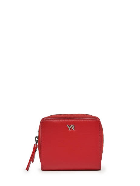 Portefeuille Foulonné Leder Yves renard Rood foulonne 29492