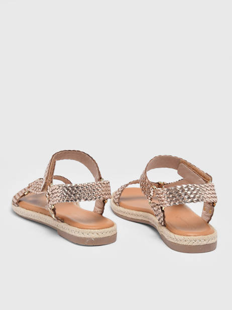 Sandalen Hipsto Uit Leder Les tropeziennes Goud women HIPSTO ander zicht 4