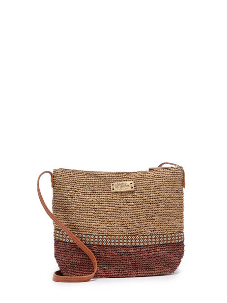 Cross Body Tas L'atelier Du Crochet Le voyage en panier Bruin l'atelier du crochet AM730