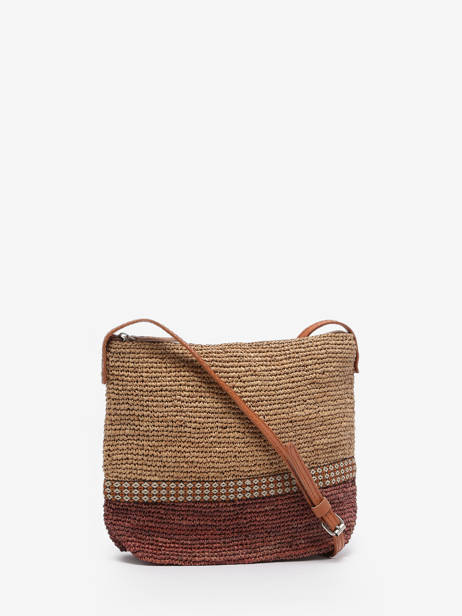 Cross Body Tas L'atelier Du Crochet Le voyage en panier Bruin l'atelier du crochet AM730 ander zicht 4