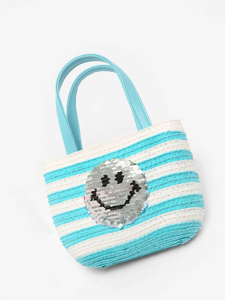 Handtas Le voyage en panier Blauw kids PM374 ander zicht 1