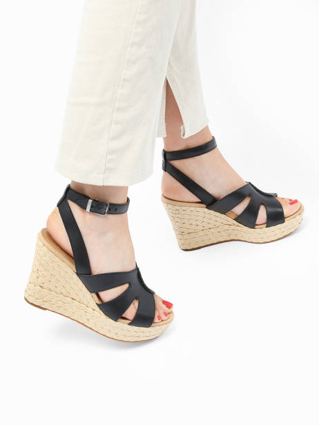 Sandalen Met Platformzool Careena Uit Leder Ugg Zwart women 1128251 ander zicht 2