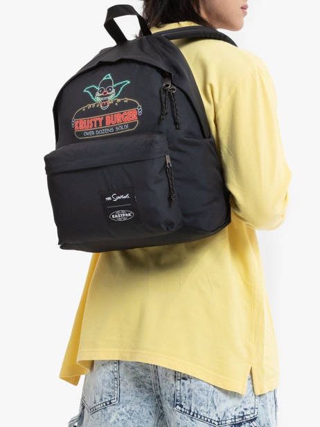 Rugzak 1 Compartiment Eastpak Zwart pbg authentic K620SIM ander zicht 1