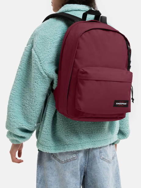 Rugzak Back To Work + Pc 14'' Eastpak Rood authentic K936 ander zicht 1