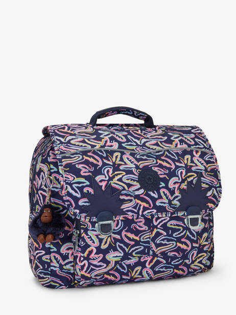 Boekentas Iniko 2 Compartimenten Kipling Blauw back to school KI7055 ander zicht 2