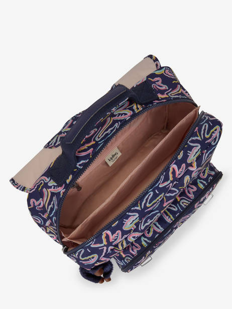 Boekentas Iniko 2 Compartimenten Kipling Blauw back to school KI7055 ander zicht 3