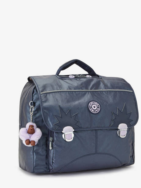 Boekentas 2 Compartimenten Kipling Blauw back to school KI3662 ander zicht 2