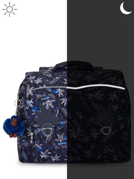 Boekentas Iniko 2 Compartimenten Kipling Blauw back to school KI7055 ander zicht 5