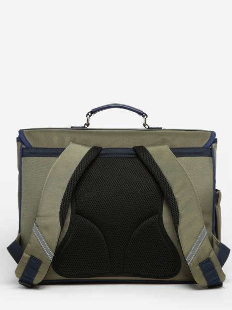 Boekentas 2 Compartimenten Caramel et cie Groen fier GA ander zicht 3