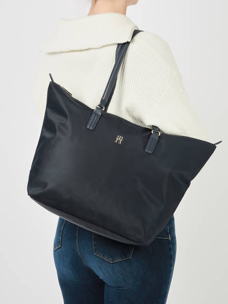 Schoudertas Poppy Tommy hilfiger Blauw poppy AW15639 ander zicht 1