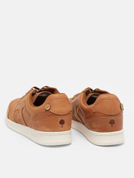 Hazel Sneakers Uit Leder Faguo Bruin men 22CG0301 ander zicht 2