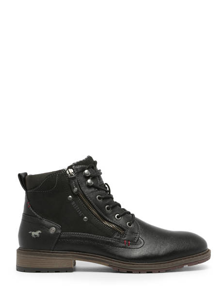Enkellaarzen Mustang Zwart men 4140506