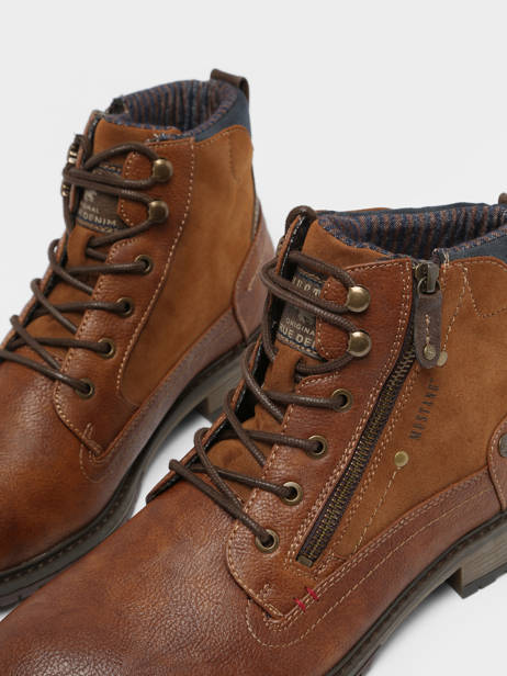 Enkellaarzen Mustang Bruin men 4140506 ander zicht 1