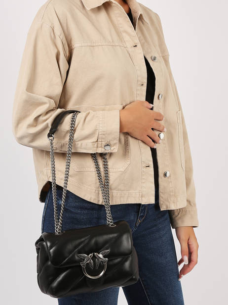 Cross Body Tas Love Bag Puff Pinko Zwart love bag puff A0F2 ander zicht 1