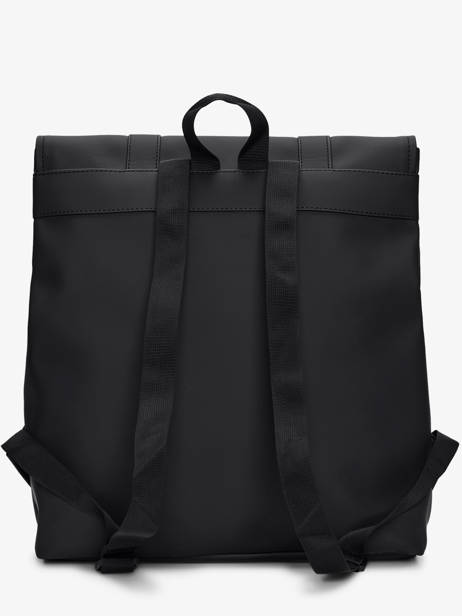 Rugzak 1 Compartiment Rains Zwart city 13310 ander zicht 3