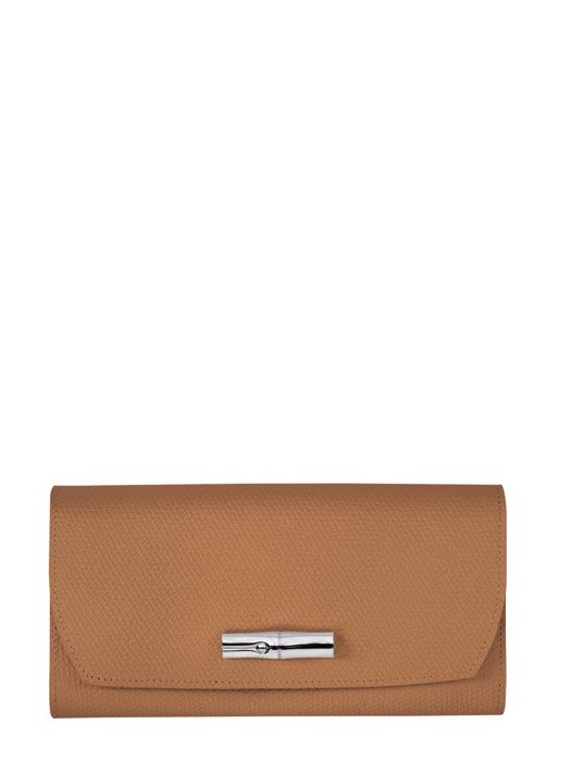 Longchamp Roseau Portefeuille Bruin
